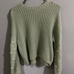 sage green sweater